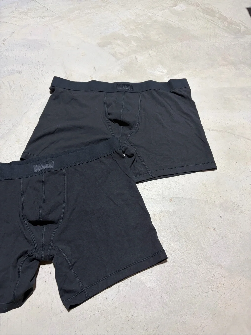 SKIMS Black Men's Stretch Boxer Briefs - Set of 2 2X